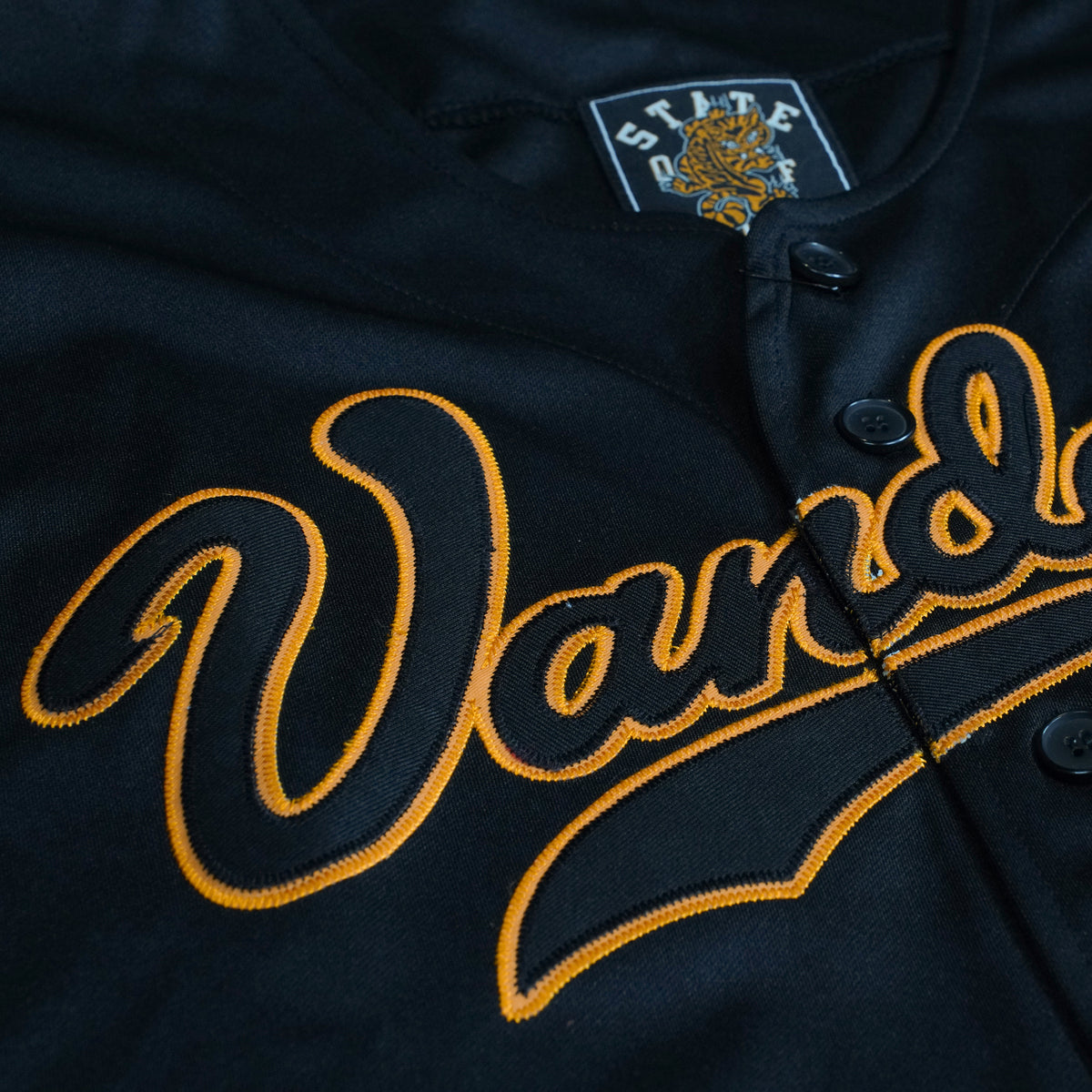 "VANDALZ" Baseball Shirt Black