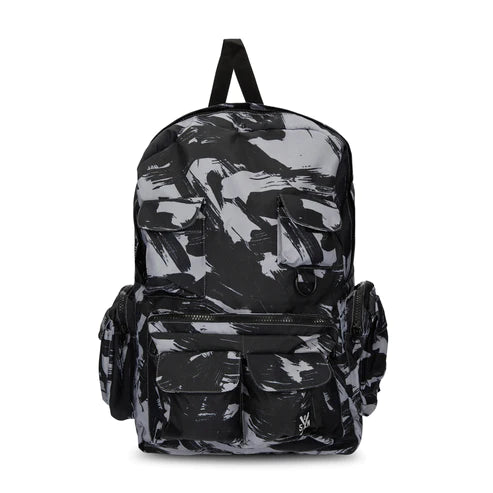 " RETROFUTURE CARGO " Cargo Backpack Black Camo