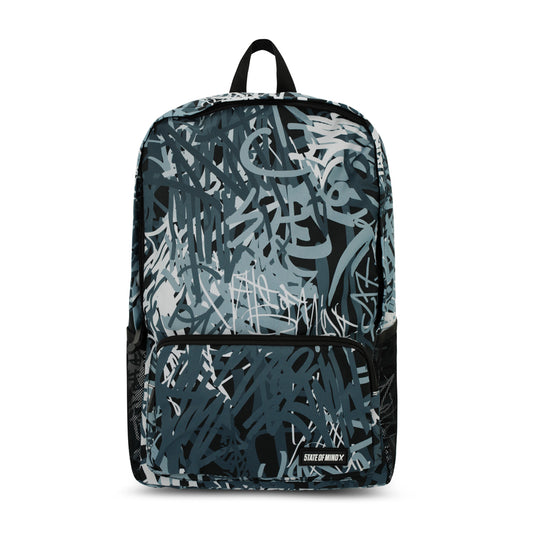 " 5OM " Backpack Graffiti Black