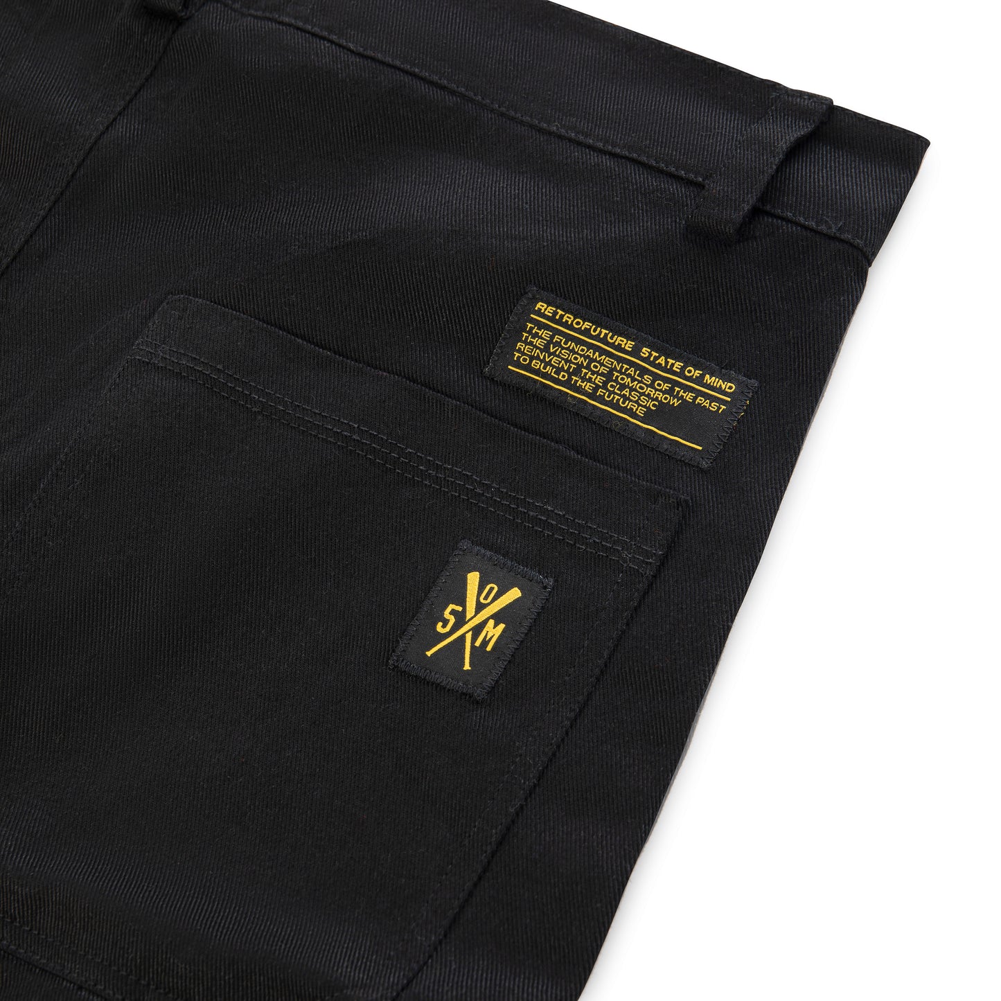 "RETROFUTURE" Carpenter Short Twill Black