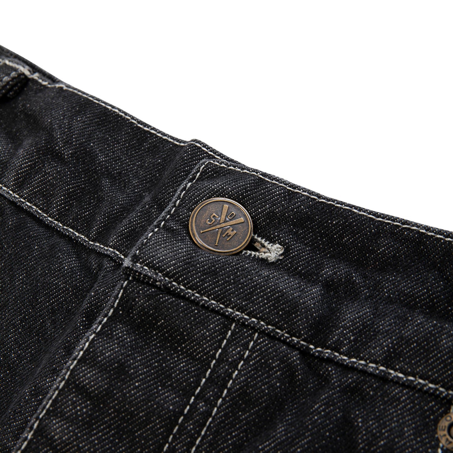 "BOX LOGO" Baggy Jeans Black