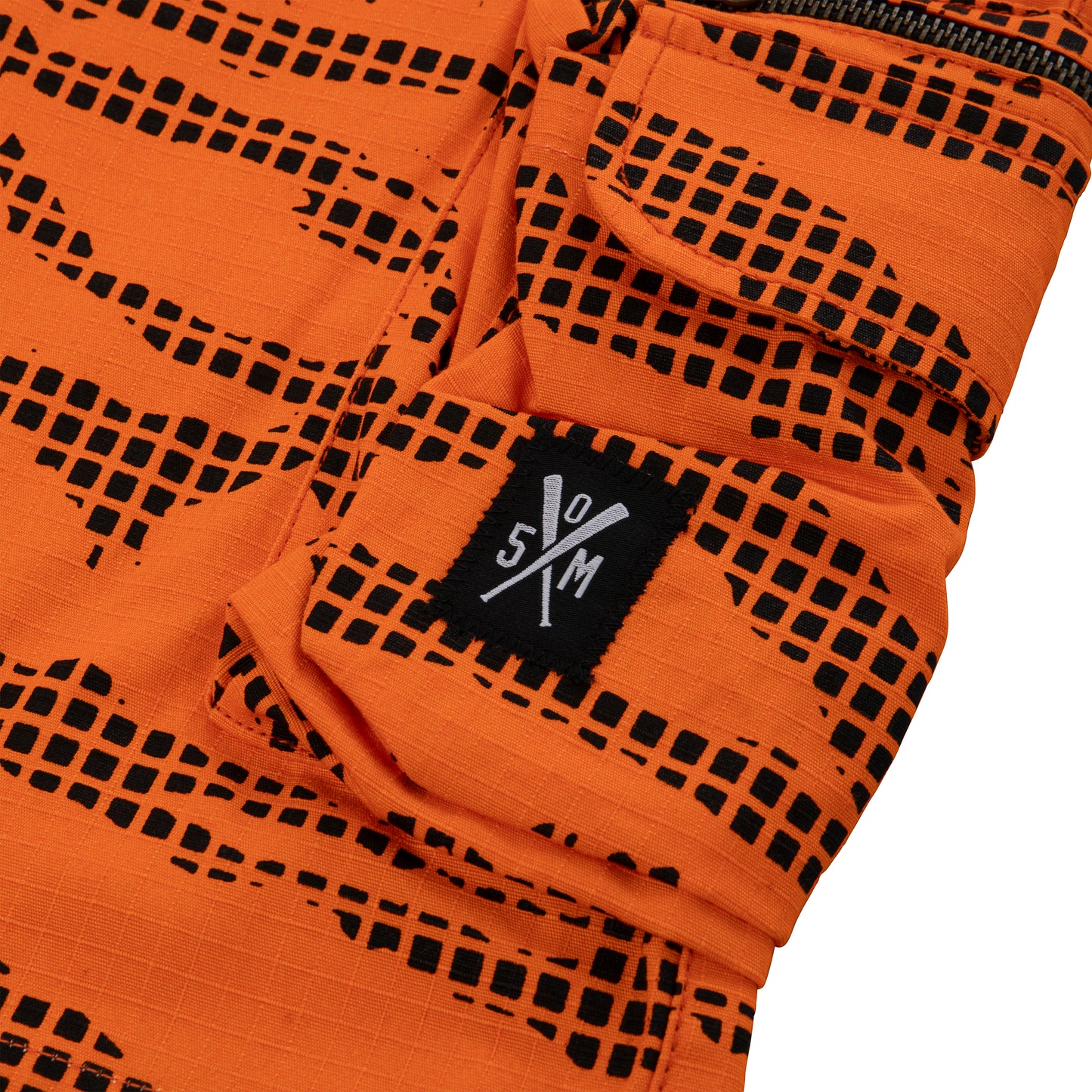 "RETROFUTURE" black cargo shorts