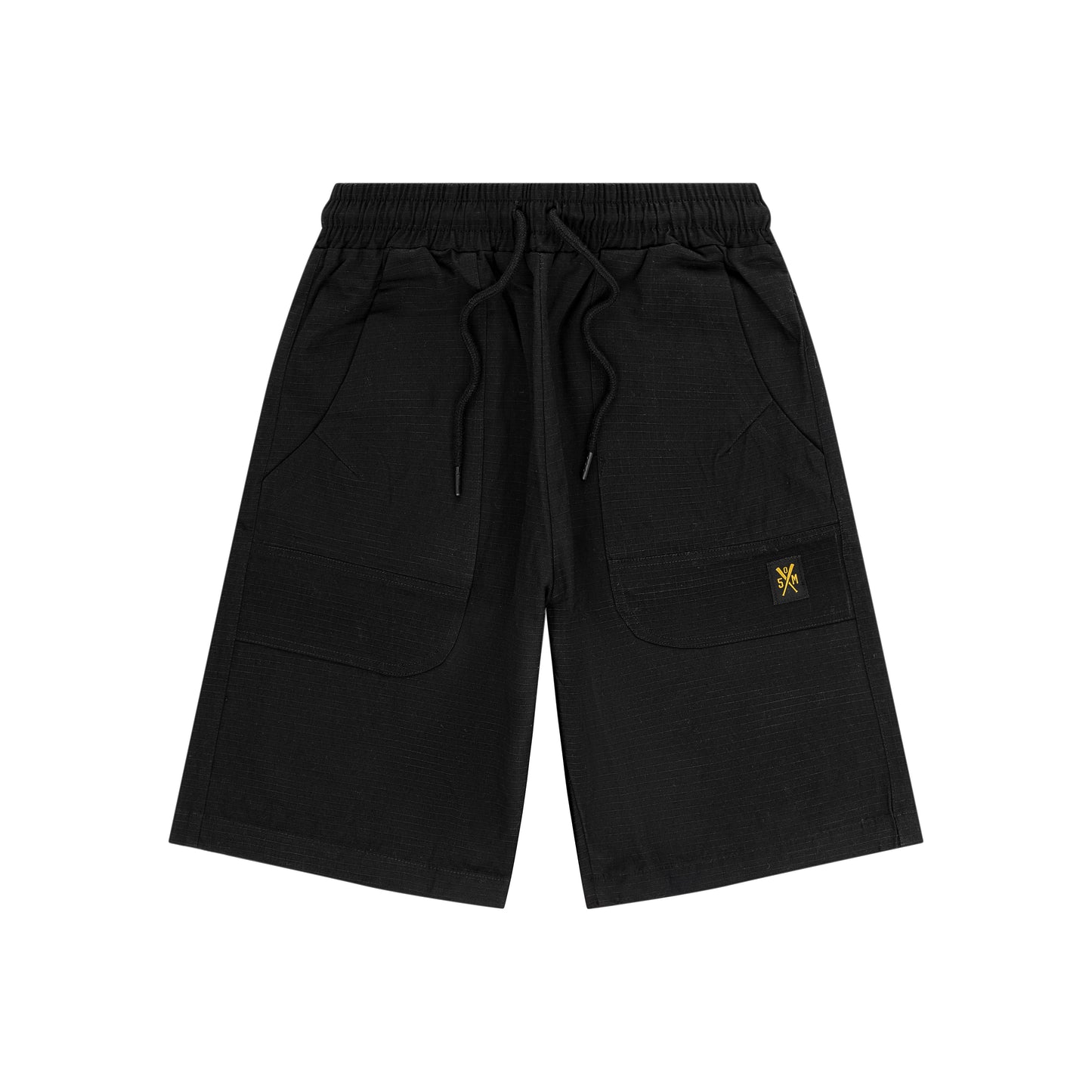 "RETROFUTURE CARGO" Ripstop Cargo Short Schwarz
