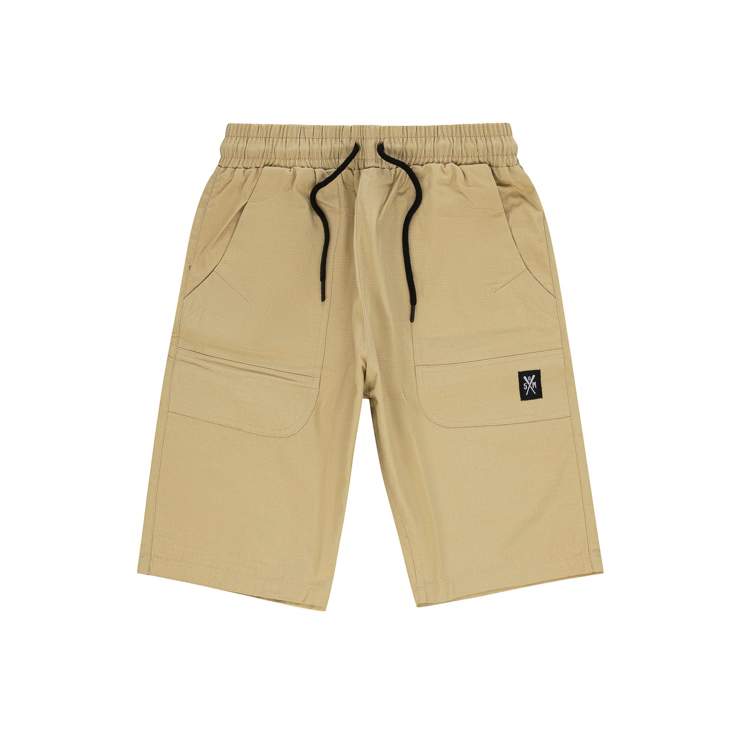 "RETROFUTURE" black cargo shorts