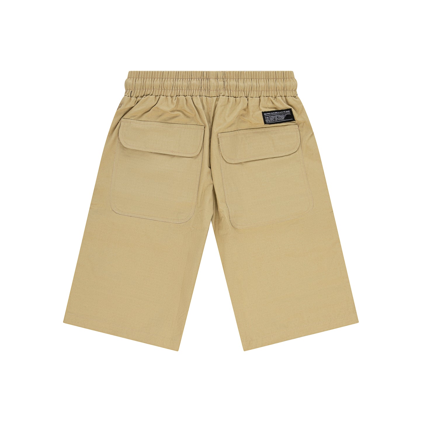 "RETROFUTURE" black cargo shorts