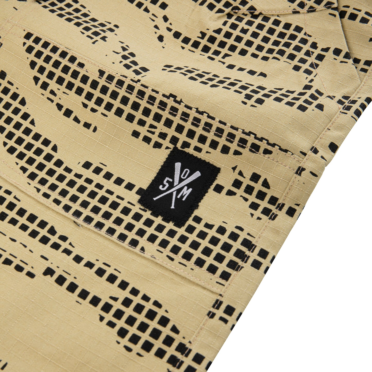 "RETROFUTURE" black cargo shorts