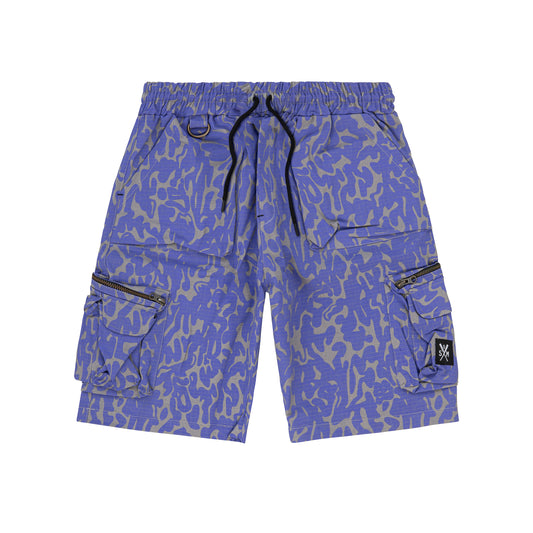 "RETROFUTURE CARGO" Cargo Short Ripstop Denim Camo