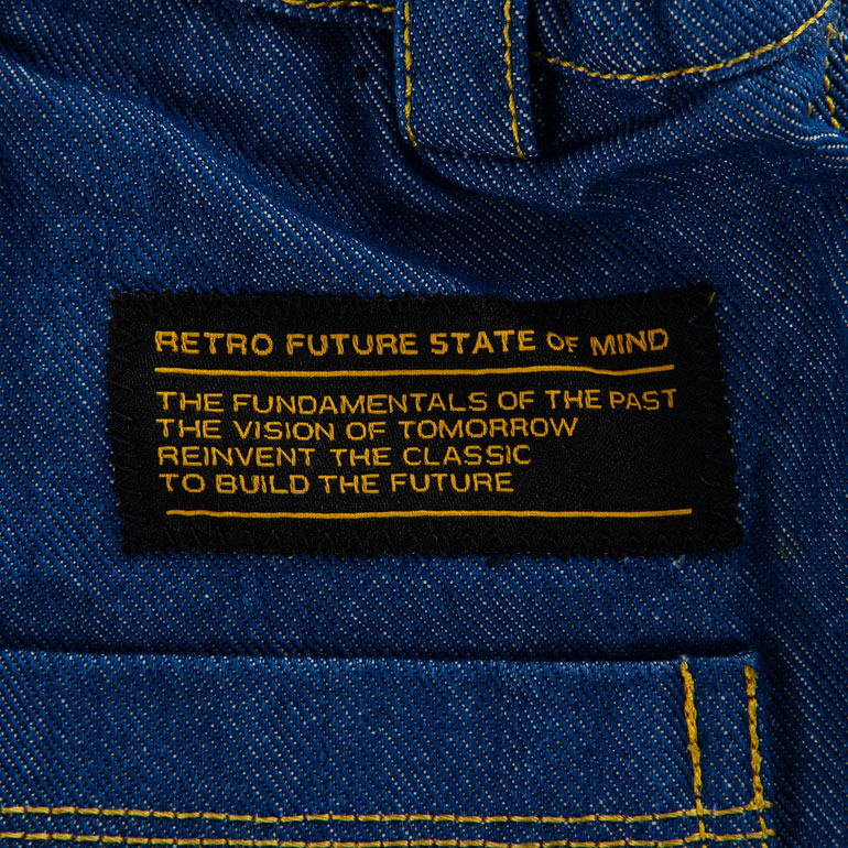 " RETROFUTURE WORKER" Worker Shorts Dark Blu Jeans