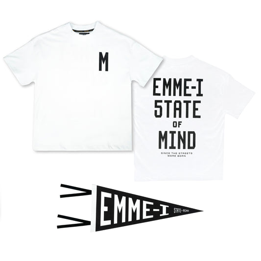 "EMME-I 5TATE OF MIND" T-Shirt white Bundle