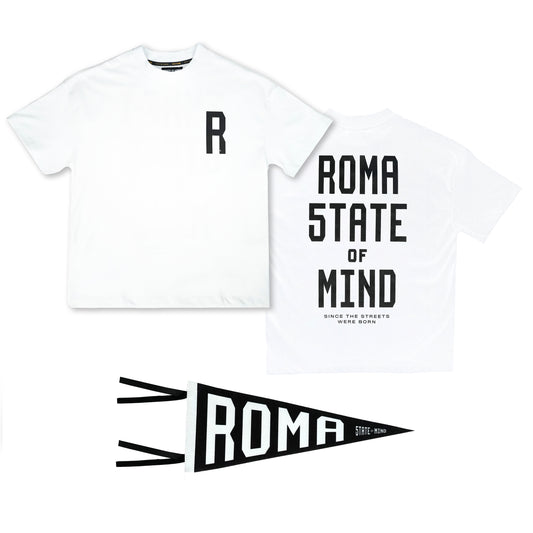 "ROMA 5TATE OF MIND" T-Shirt white Bundle