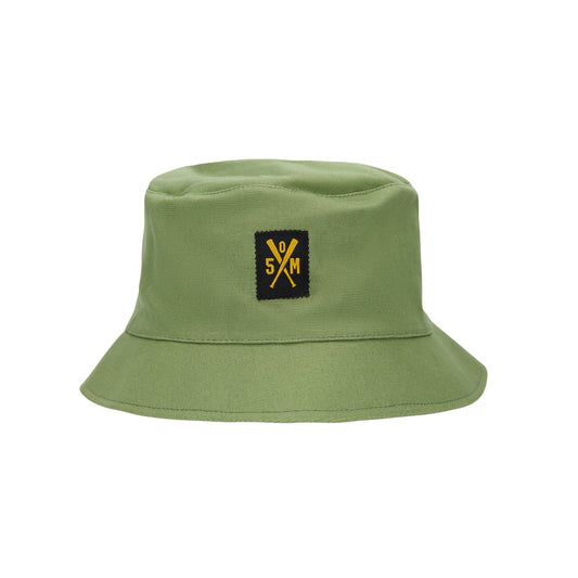 " RETROFUTURE WORKER " Bucket Hat Military Green