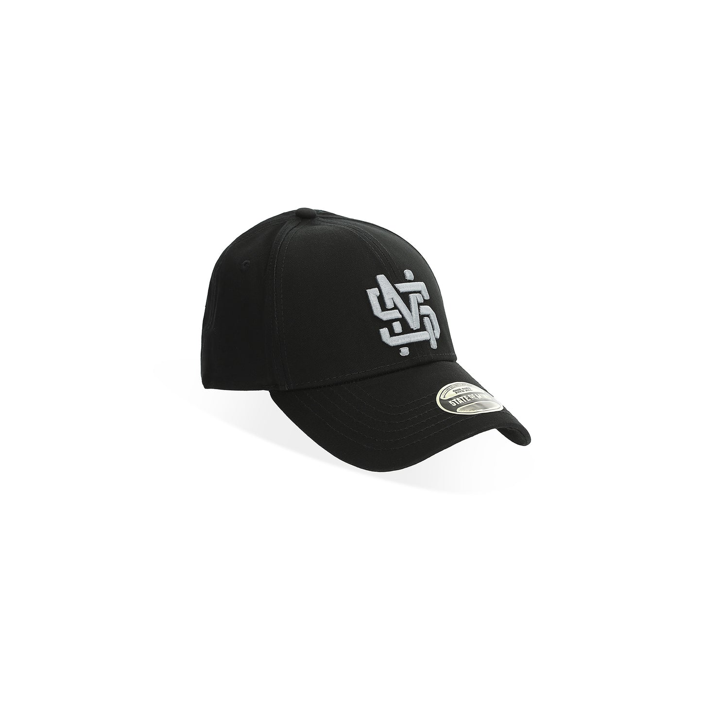 "5OM MONOGRAM" Monogram Hat Black