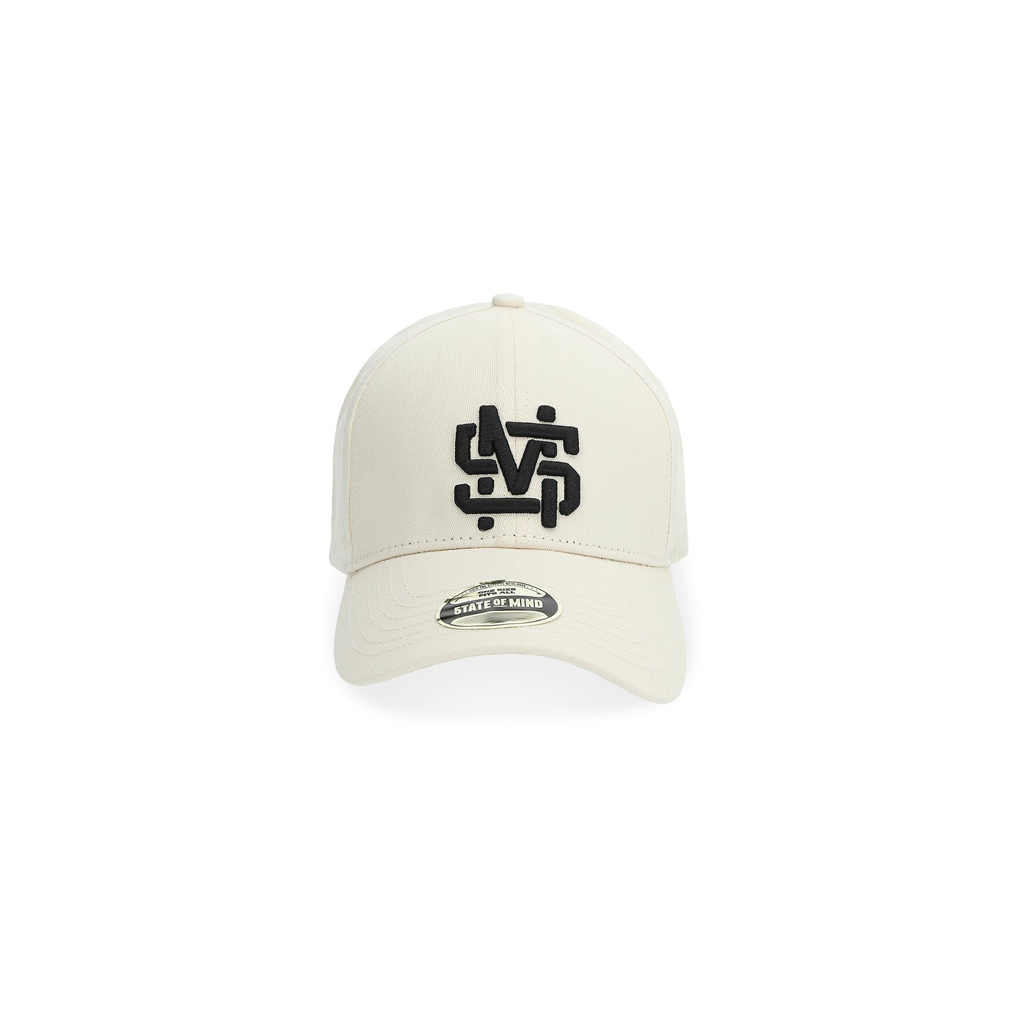 "5OM MONOGRAM" Monogram Hat Off white