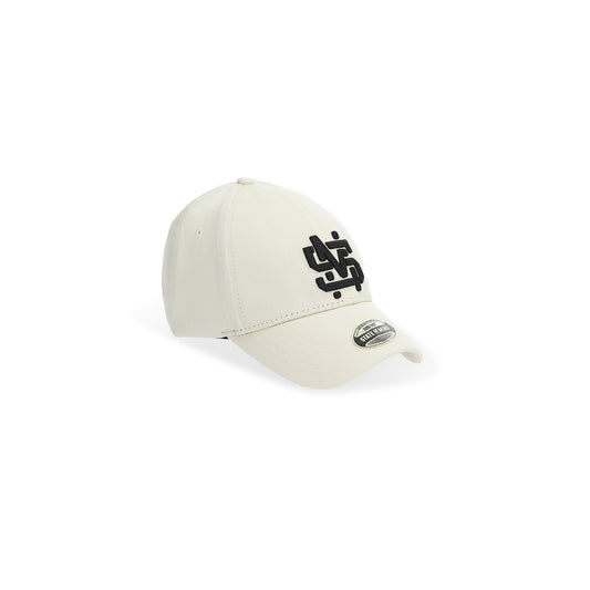 "5OM MONOGRAM" Monogram Hat Off white