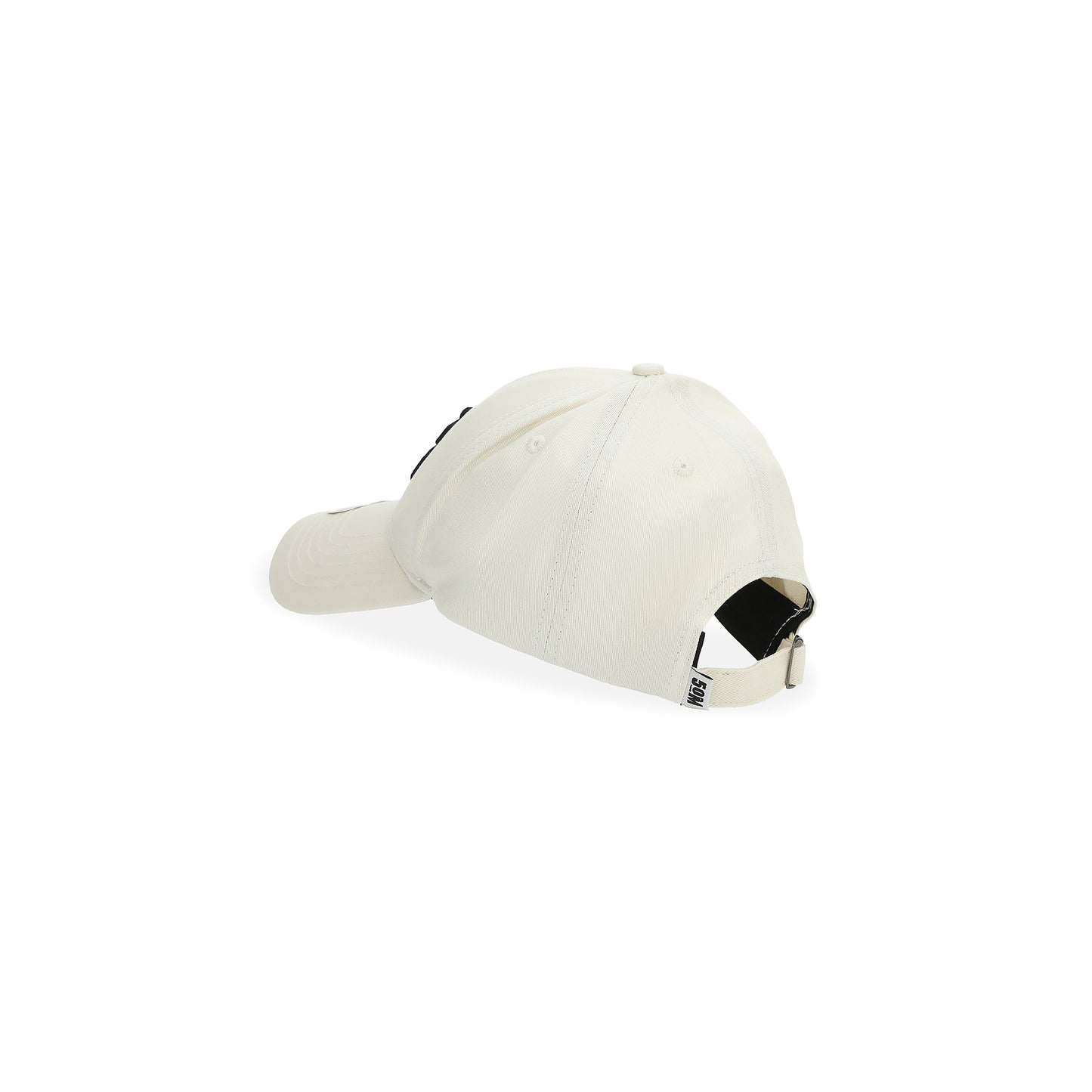 "5OM MONOGRAM" Monogram Hat Off white