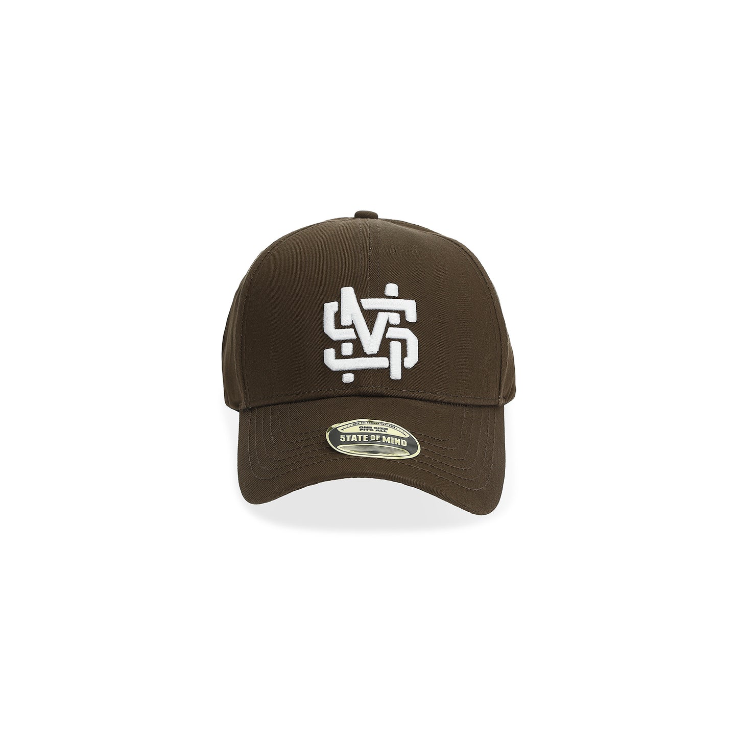 "5OM MONOGRAM" Monogram Hat Brown