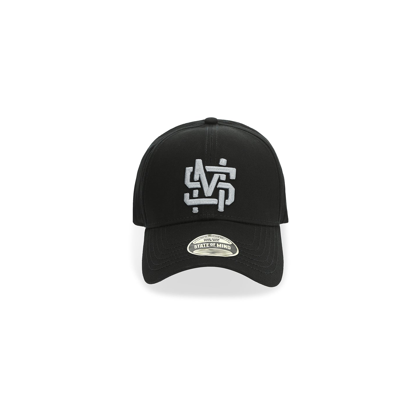 "5OM MONOGRAM" Monogram Hat Black