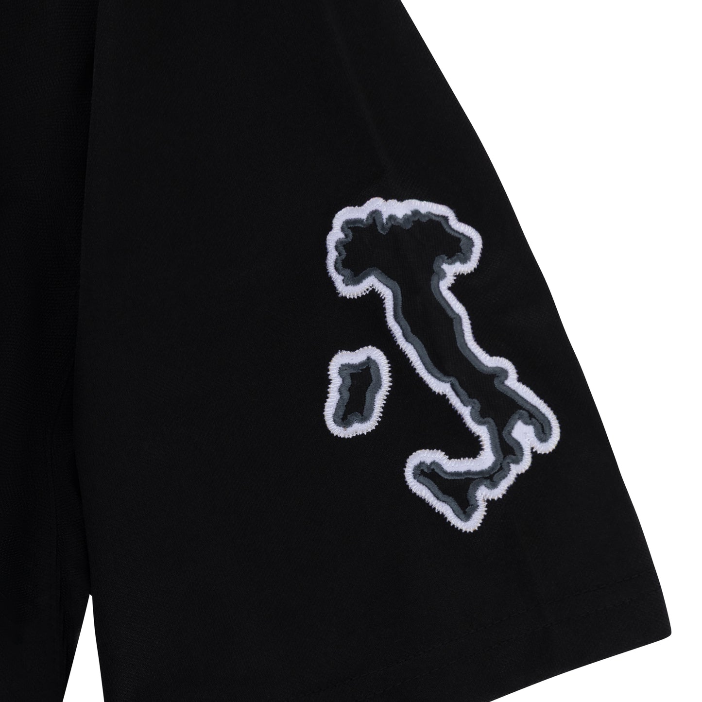 "HUSTLER FAST PRO" by Guè Baseball Jersey Black