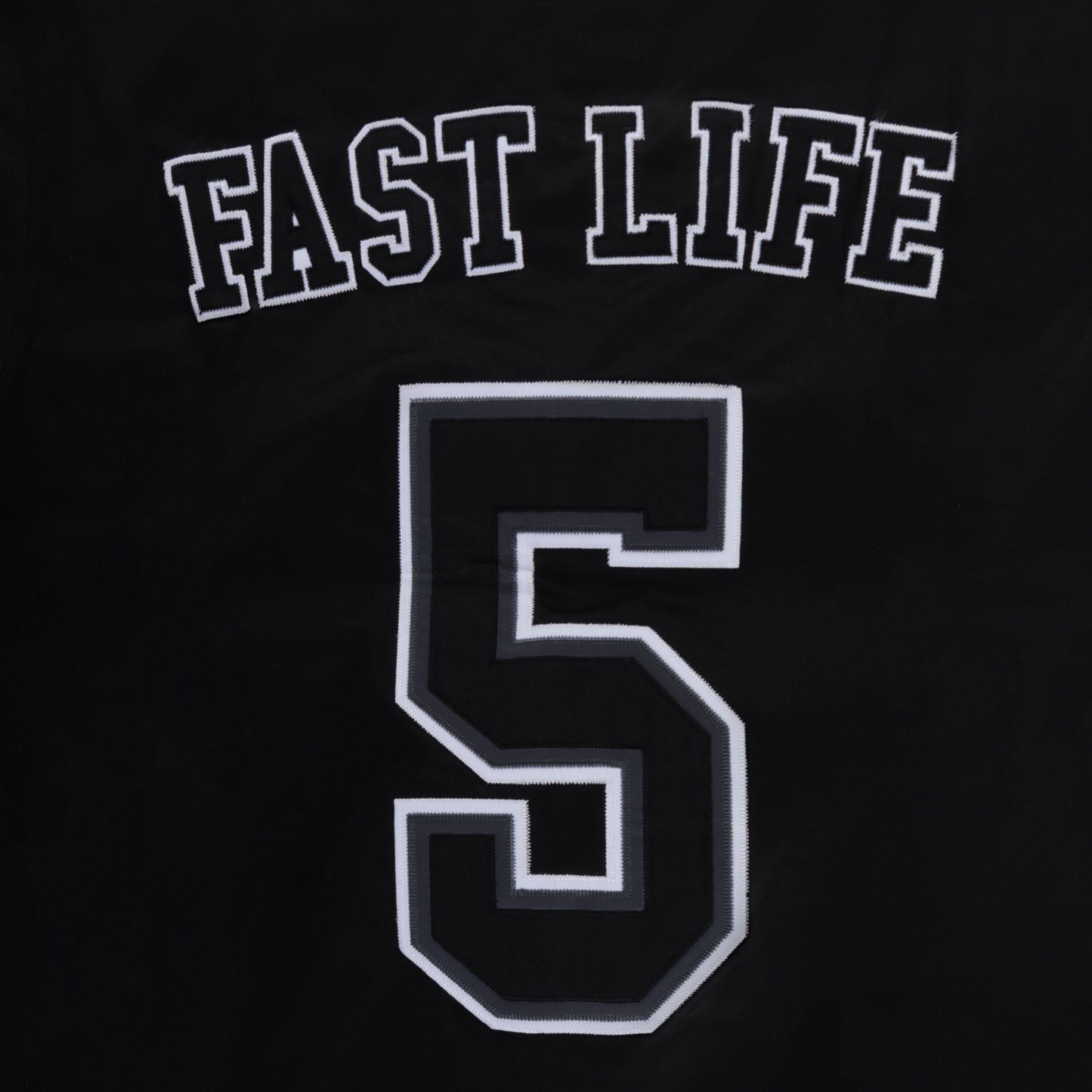 "HUSTLER FAST PRO" by Guè Baseball Jersey Black