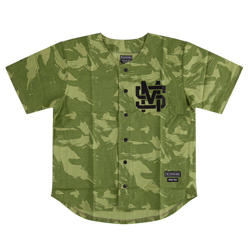 " MONOGRAM " Baseball Jersey Camouflage