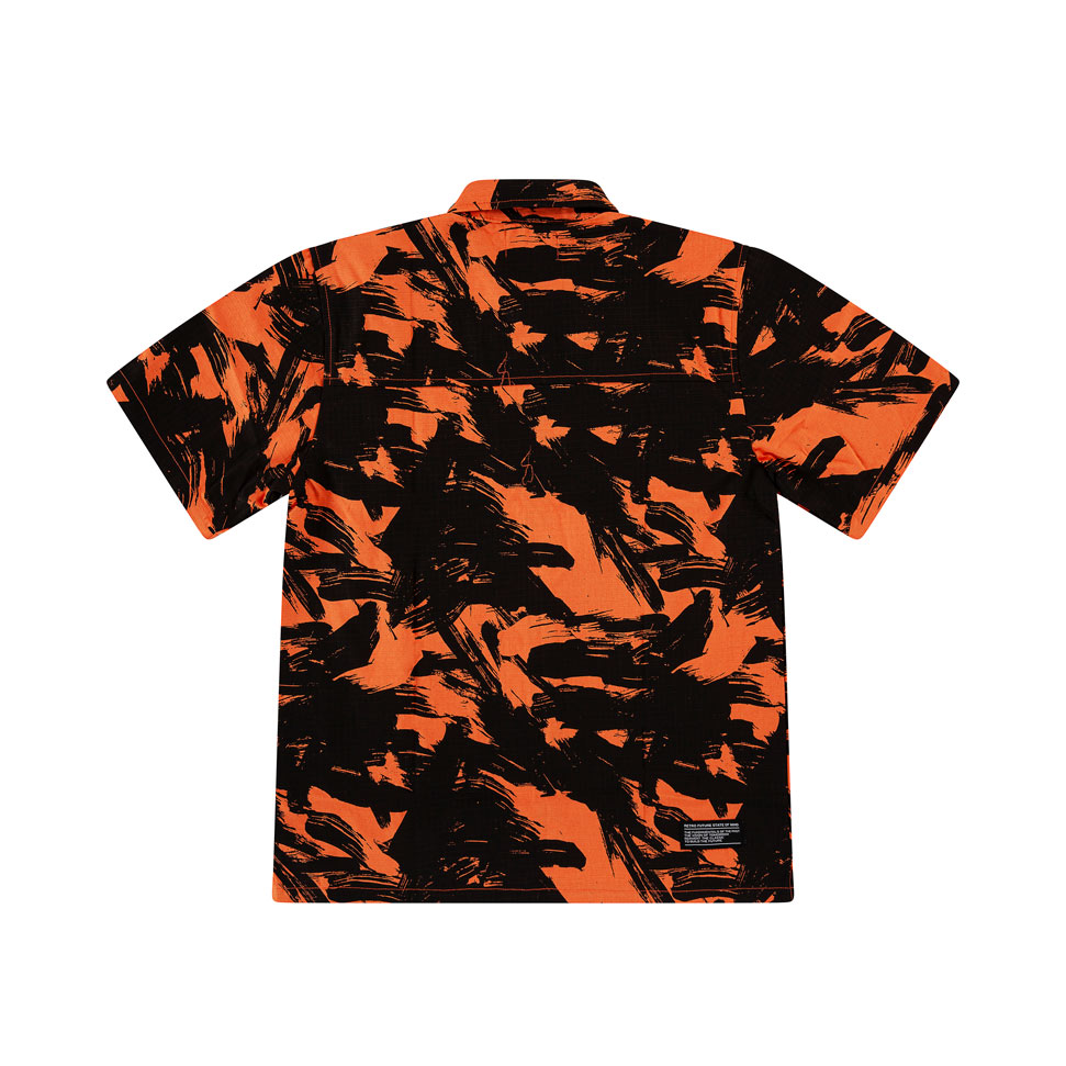 " RETROFUTURE COMBAT " Shirt Orange Camo