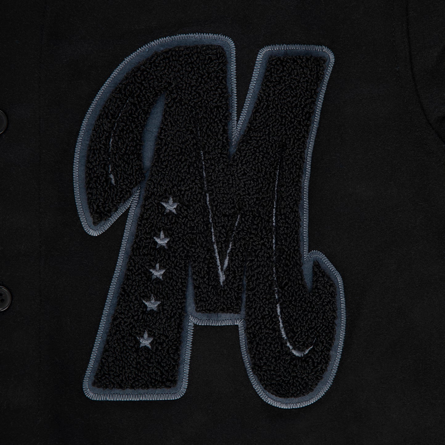 "LONE WOLVES" Baseball Jersey Black