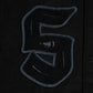 Schwarzes Baseballtrikot „LONE WOLVES“
