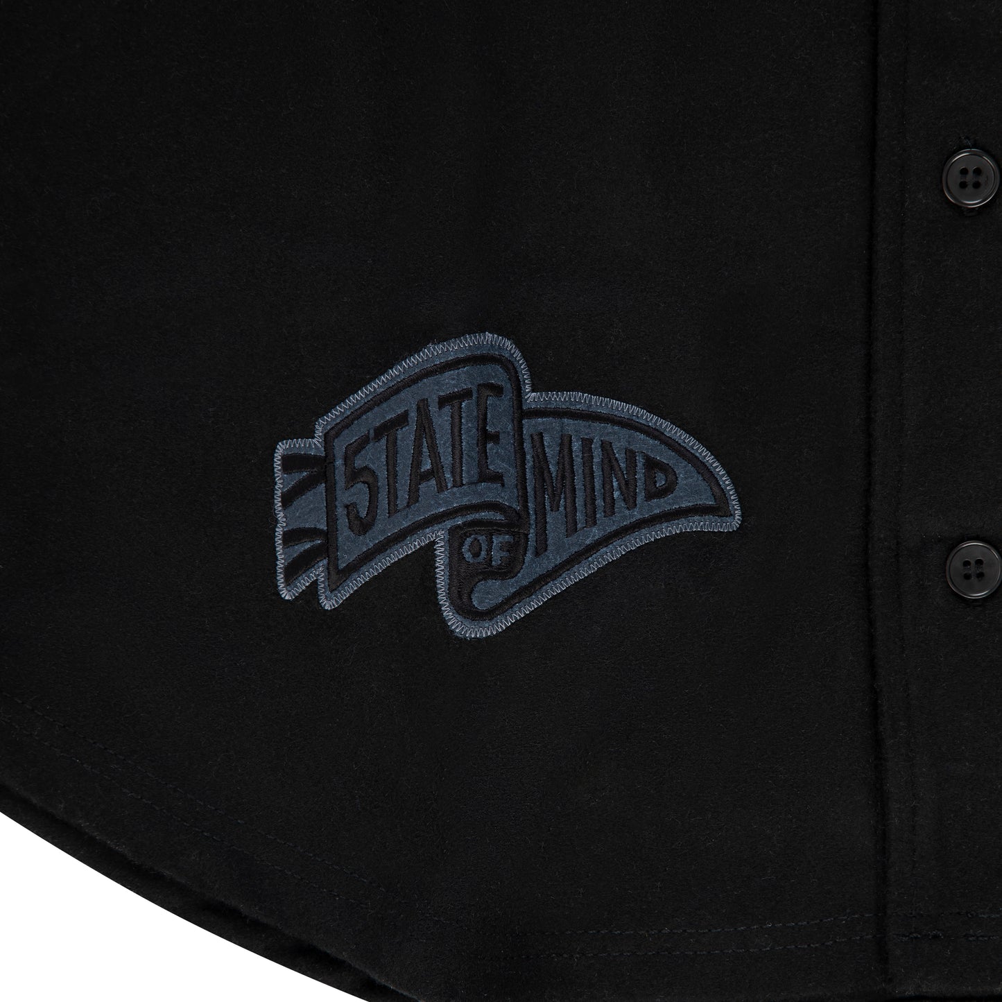 "LONE WOLVES" Baseball Jersey Black