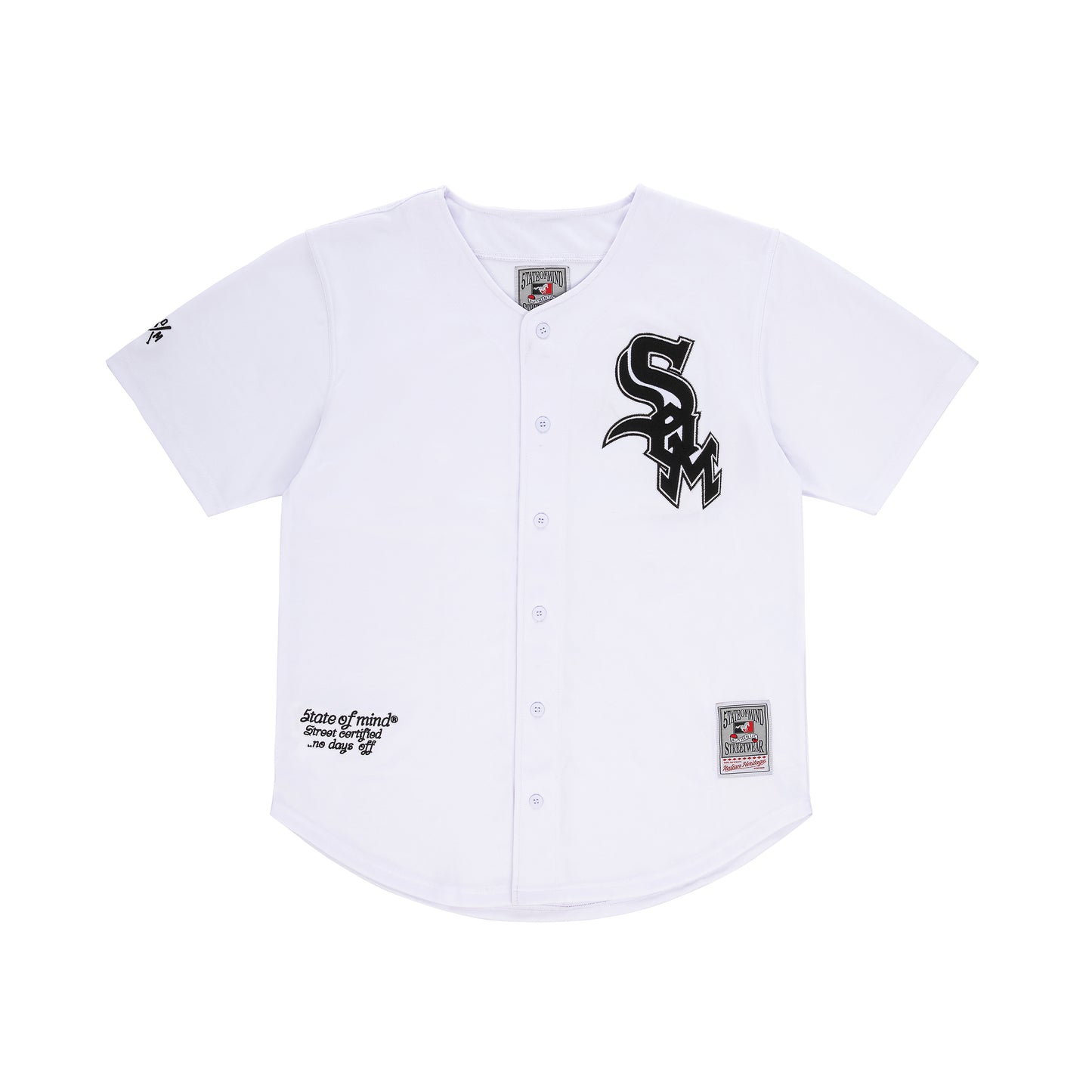 "5OX OG" Baseball Shirt White