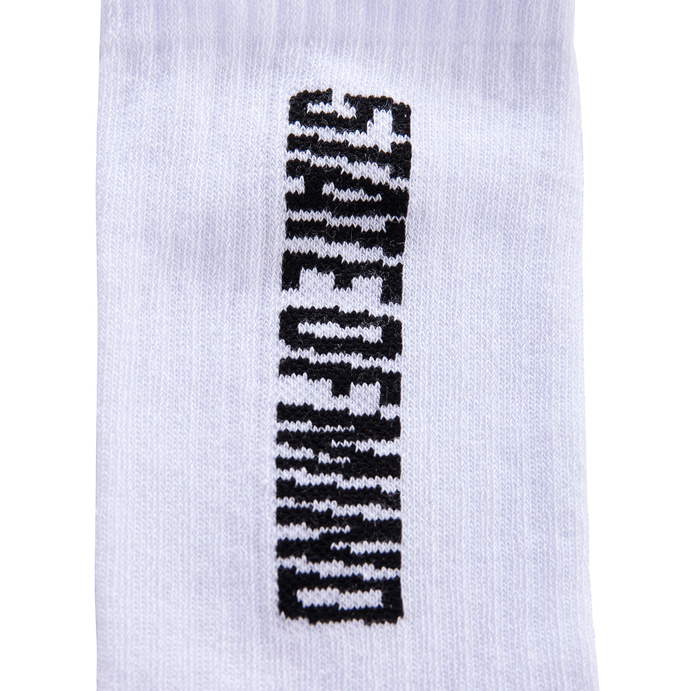 " BOX LOGO " Socks White