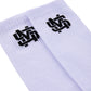 " MONOGRAM " Socks White