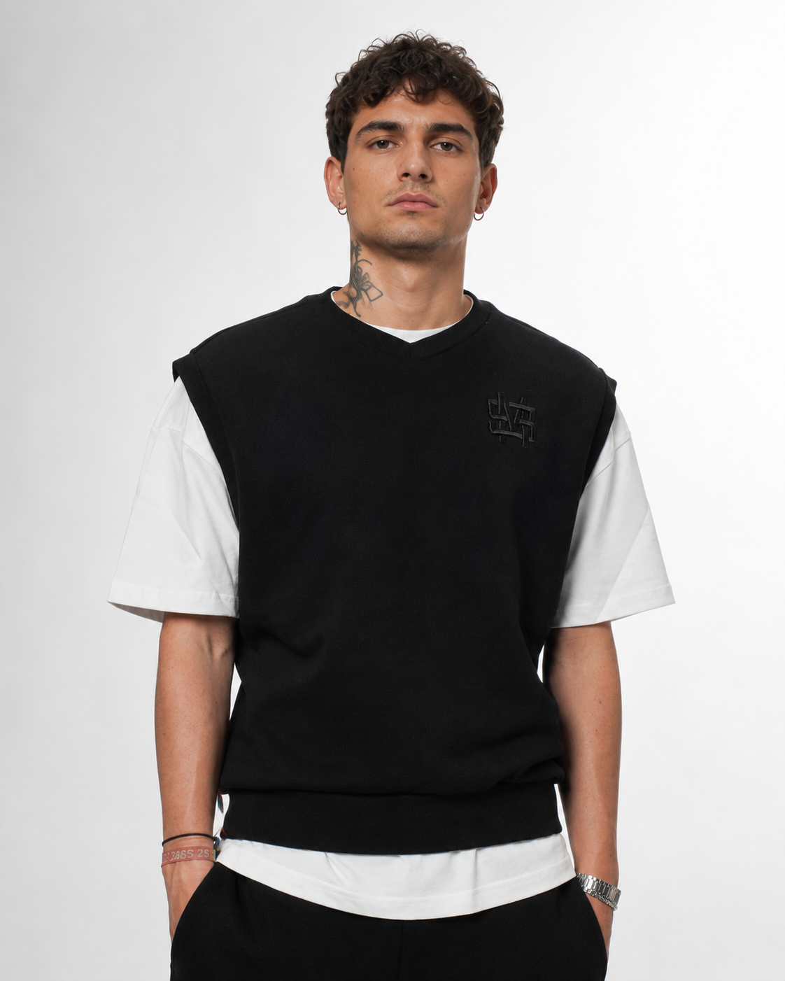 "MONOGRAM" Black Gilet T/T 500g (Copy)