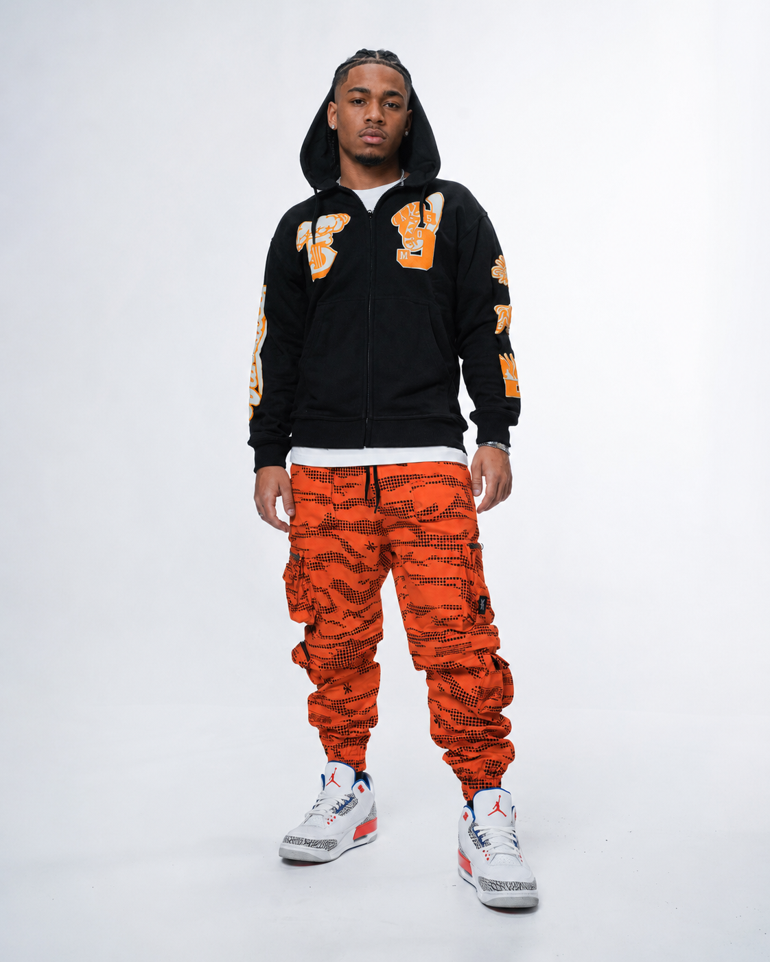 "VANDALZ HOME" Hoodie Zip Black