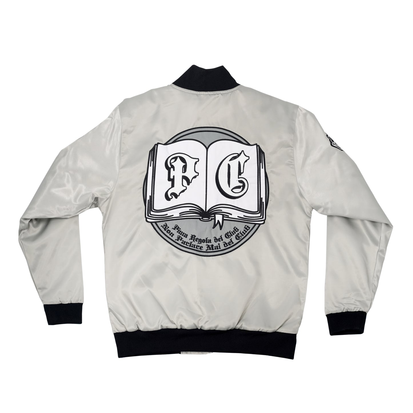 "5OM x Players Club" Bomber Jacket Silver