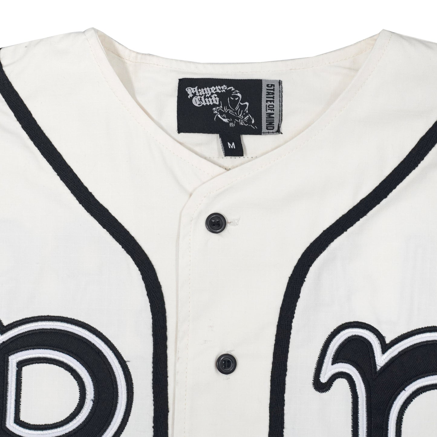 "5OM x Players Club" Baseball Jersey Off white