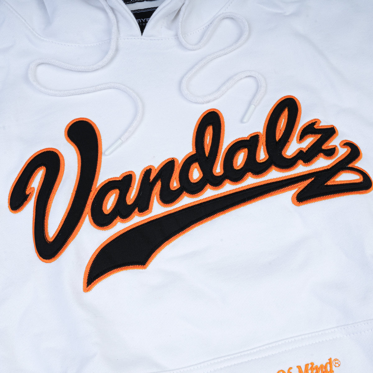 "VANDALZ COLLEGE" Hoodie White