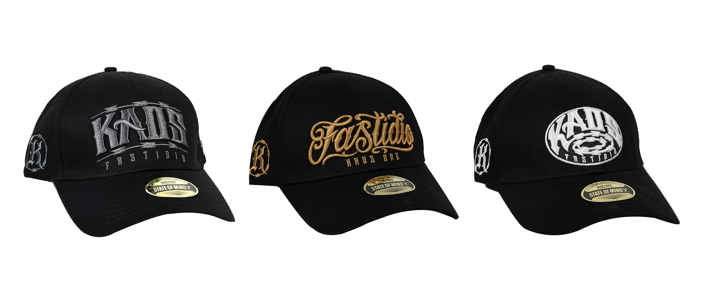 " 5OM x KAOS x FASTIDIO " Pack 3 Curved Visor Cap