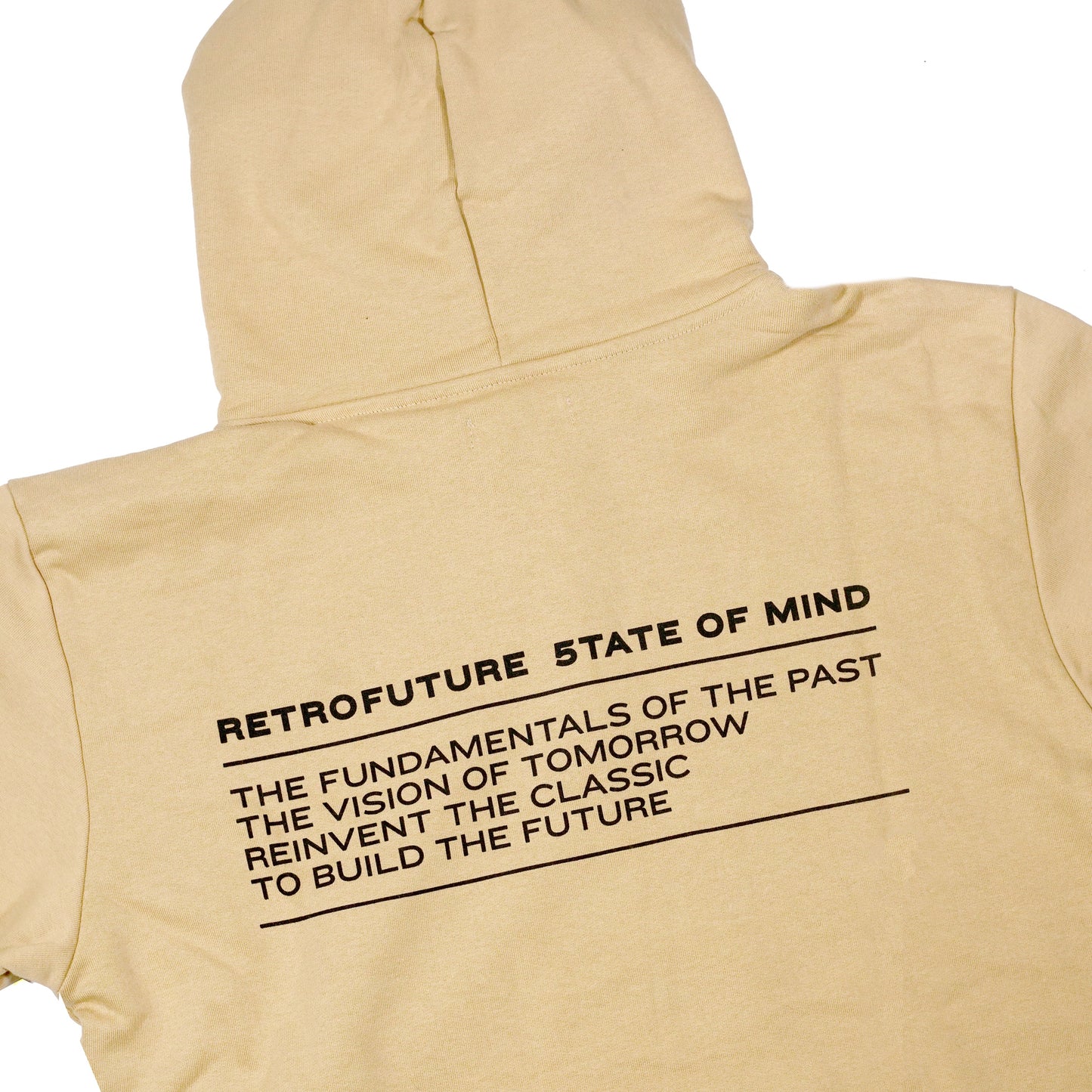 " RETROFUTURE BASIC " Regular Hoodie Khaki