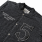 "VDV x 5TATE OF MIND" Canvas Bomber Washed Black