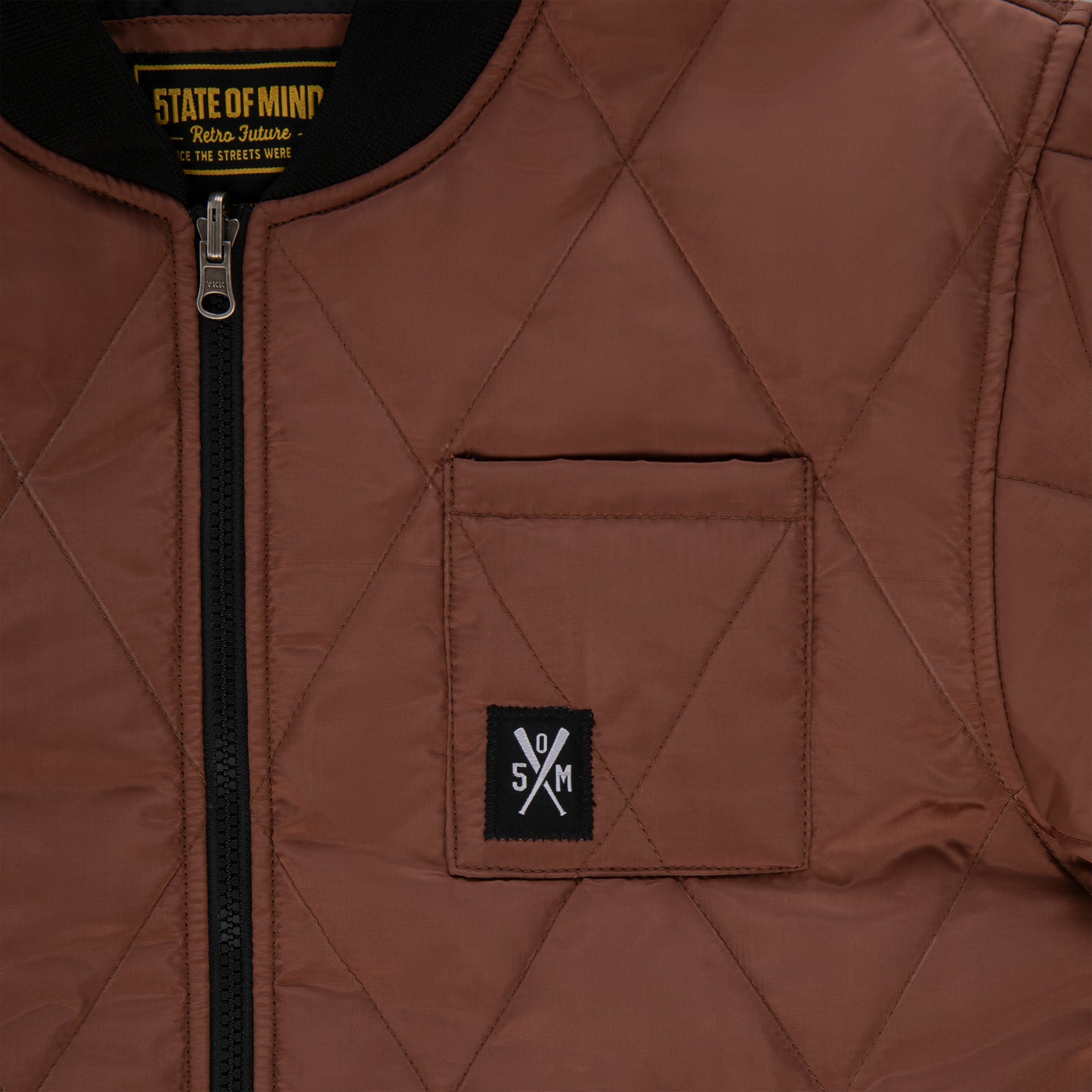 "RETROFUTURE" Padded Jacket Brown