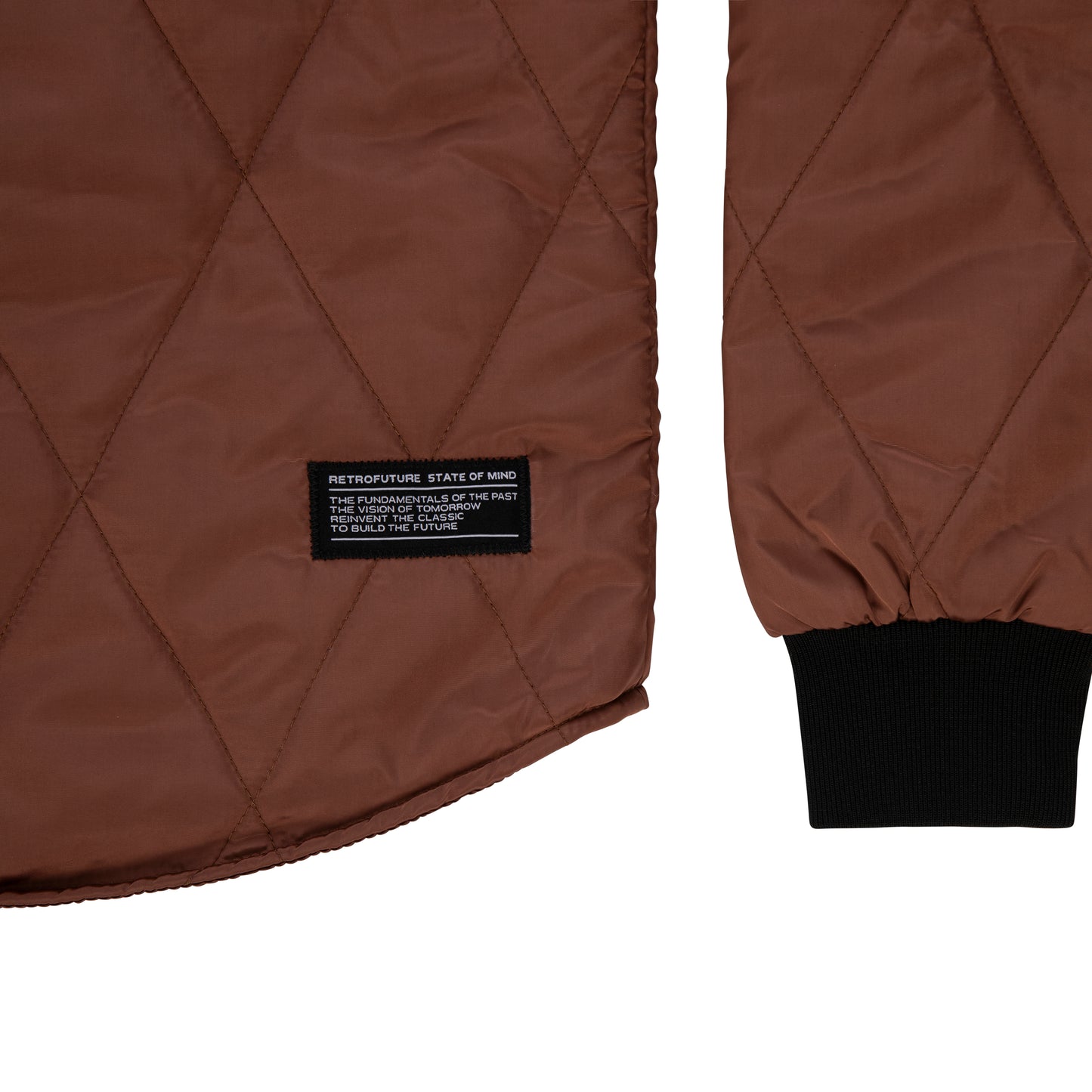 "RETROFUTURE" Padded Jacket Brown
