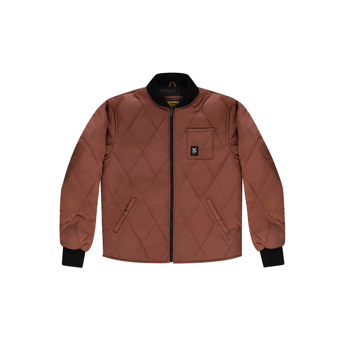 "RETROFUTURE" Padded Jacket Brown