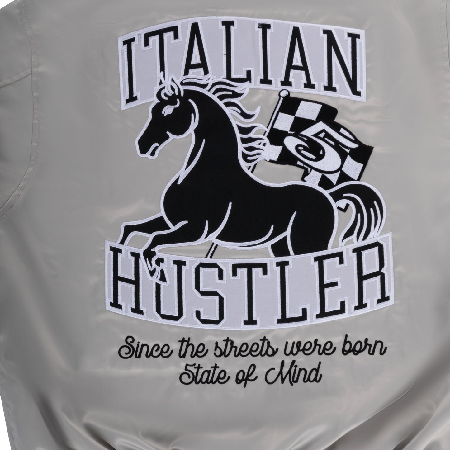 "ITALIAN HUSTLER" by Guè Light Bomber Silver