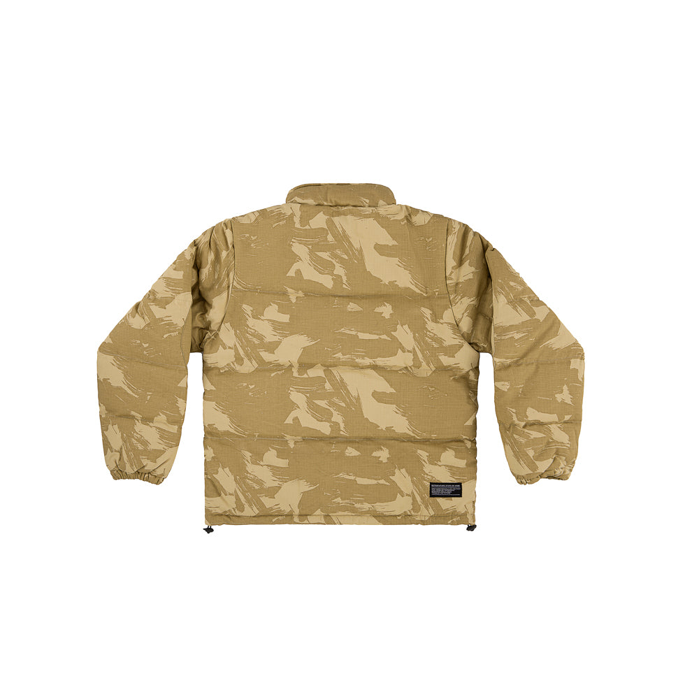 " RETROFUTURE BASIC " Puffer Jacket Beige/Camo