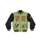 " 5OMZILLA " Varsity Jacket Military Green