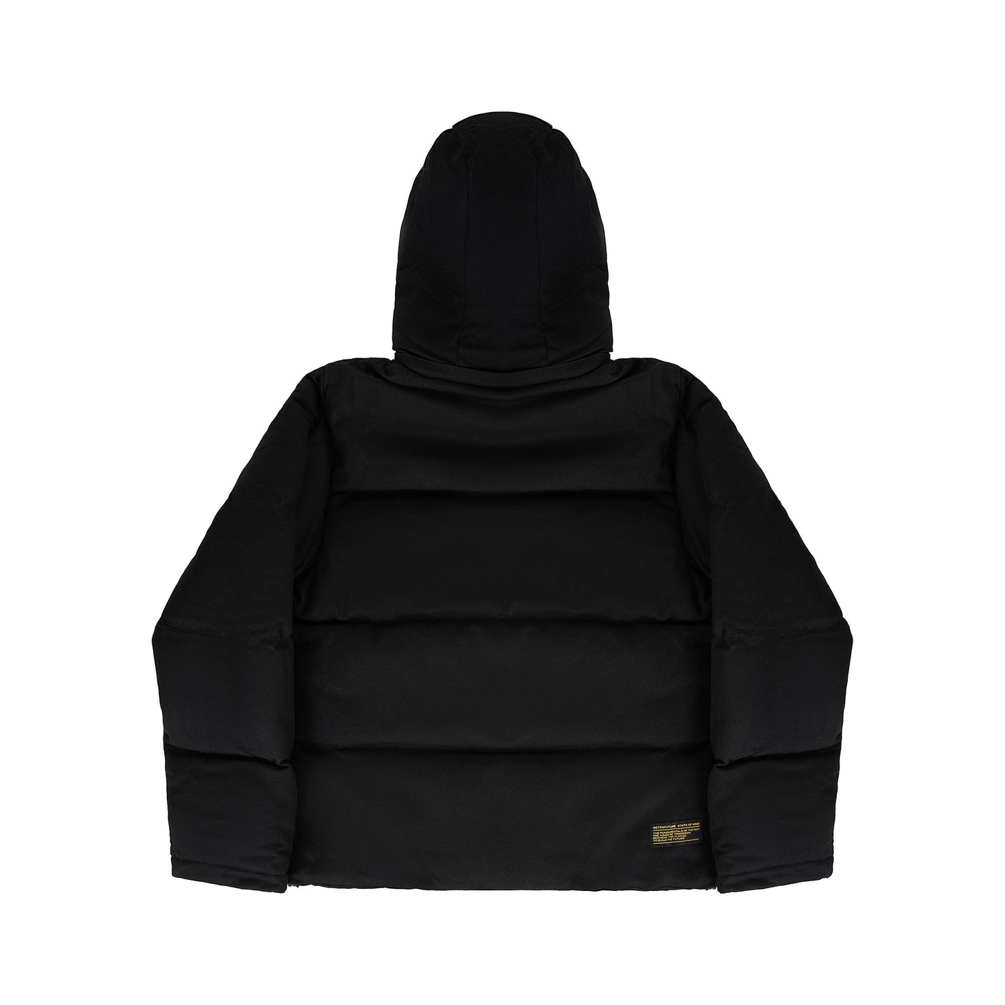 "RETROFUTURE BASIC" RF Puffer Jacket Black