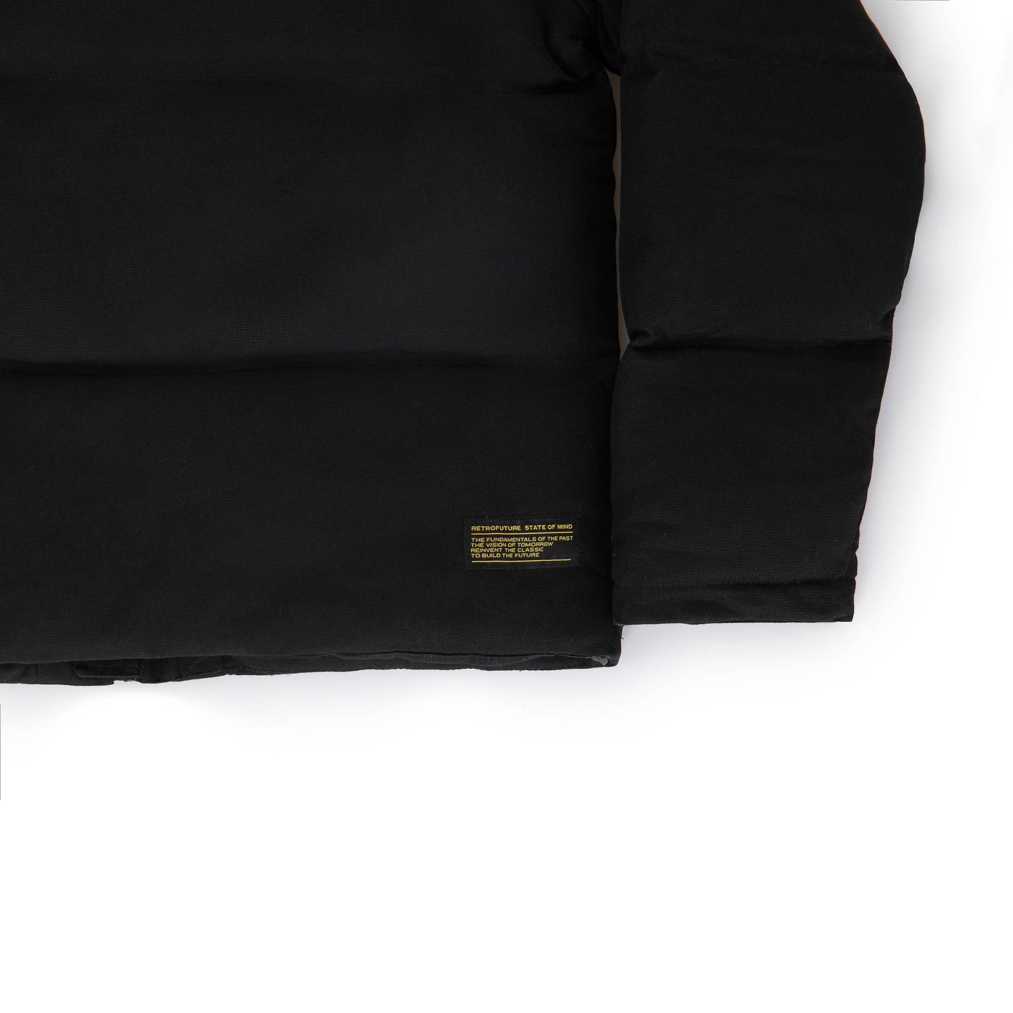 "RETROFUTURE BASIC" RF Puffer Jacket Black