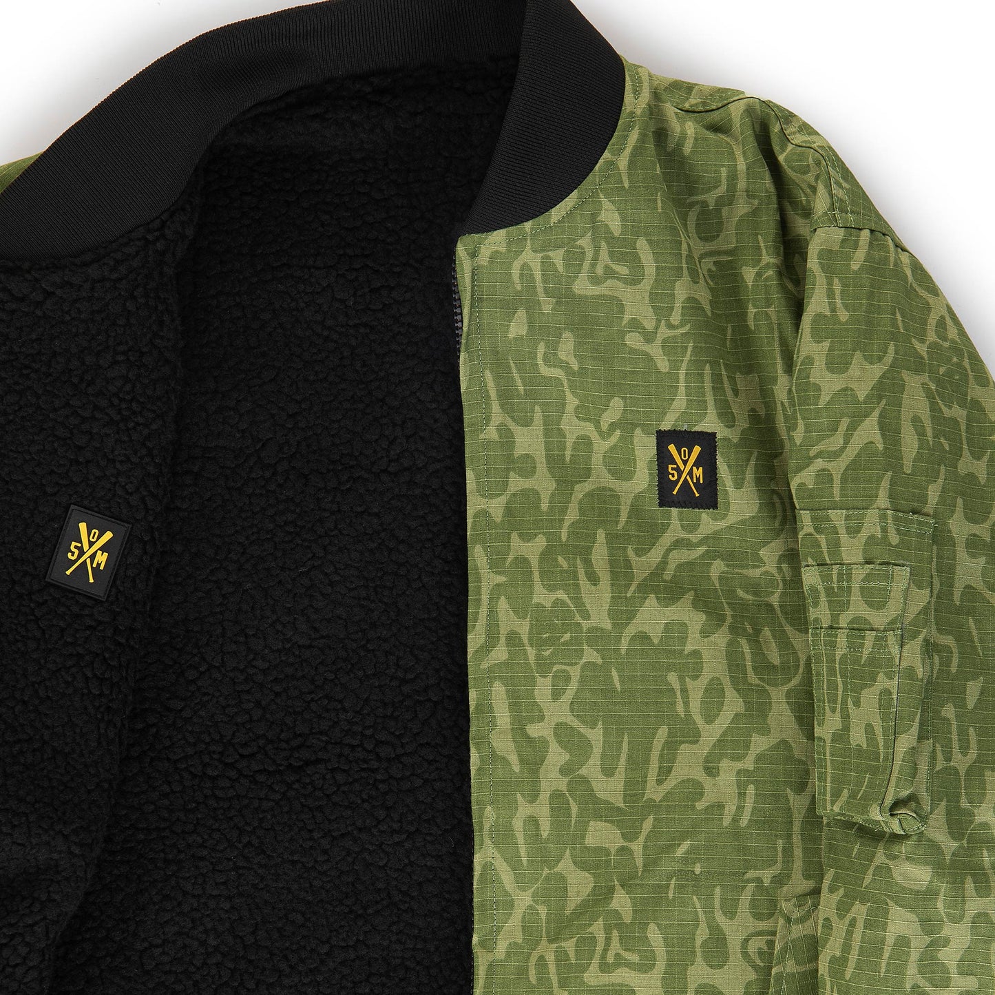 "RETROFUTURE BASIC" RF Aviator Doubleface Jacket Green Camo