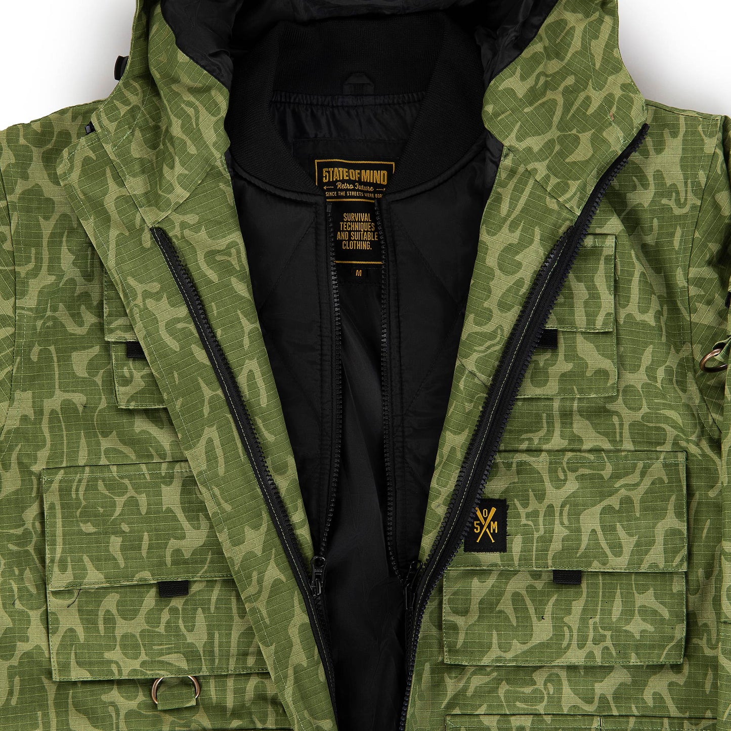 "RETROFUTURE MULTICARGO" RF Cargo Jacket 3X1 Green Camo