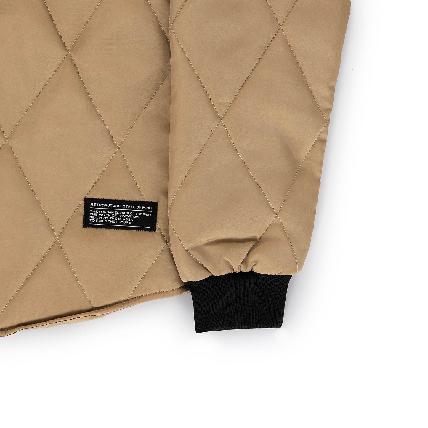 "RETROFUTURE CARGO" RF Quilted Bomber Khaki